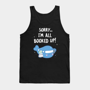 Cute Book Lovers Kawaii Style Airplane Pun Tank Top